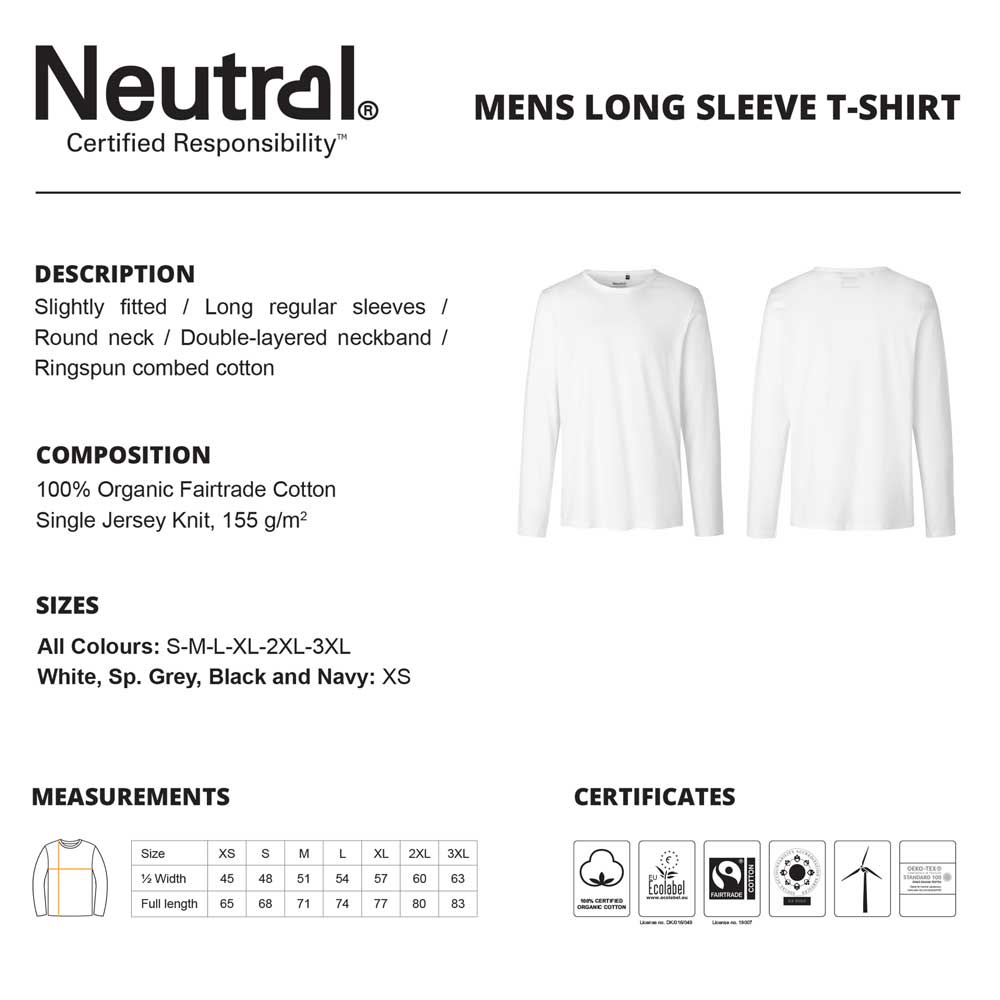 Langermet blå, t-skjorte med SAILOR og pålestikk