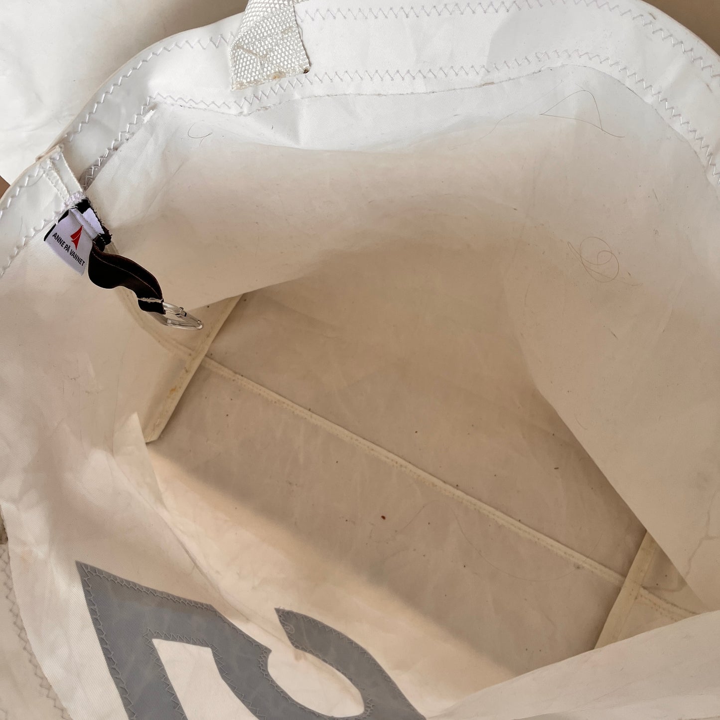 Stor bag med blått 5-tall