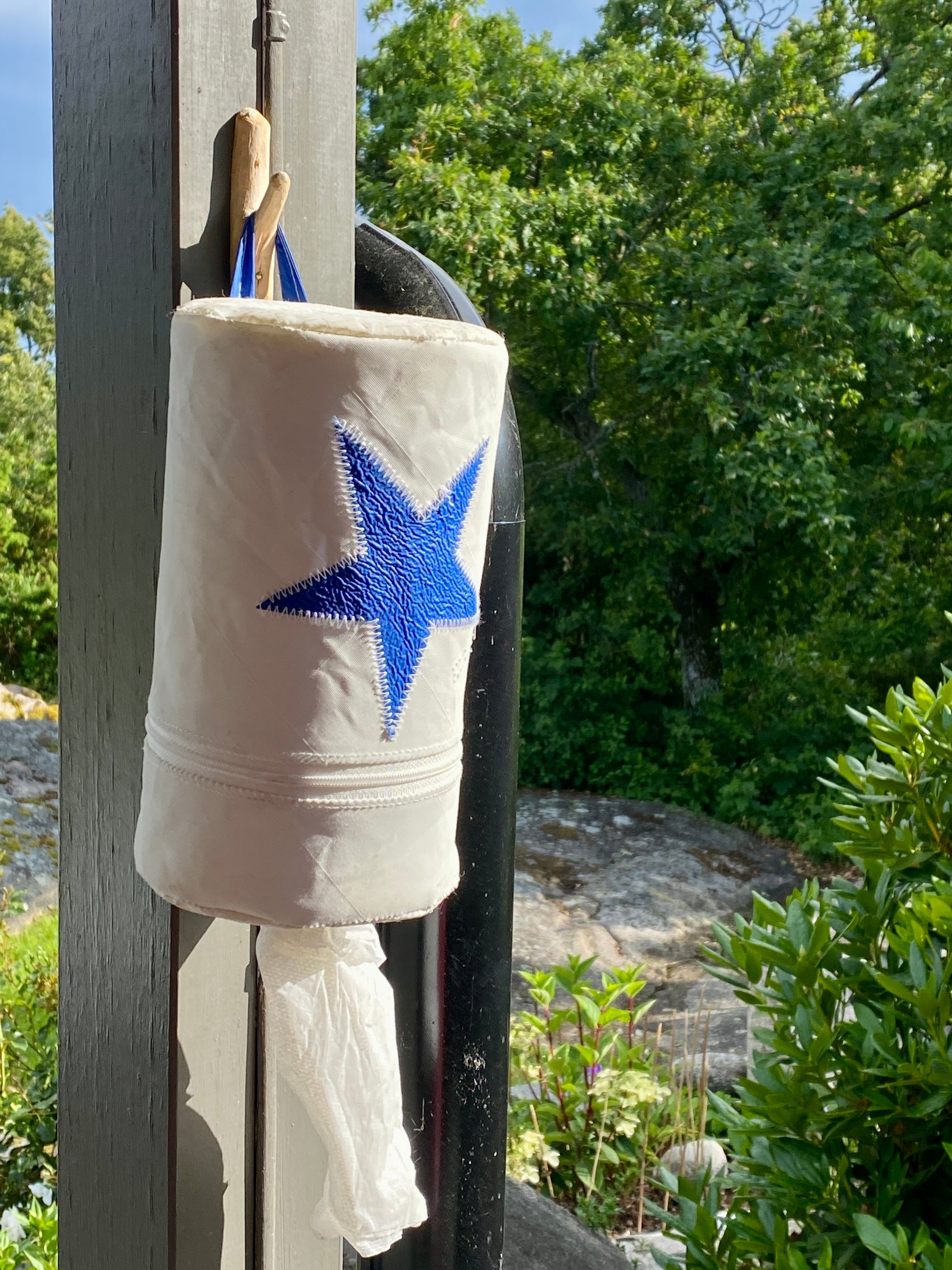 Beholder til Torkyrull, gammelt seil