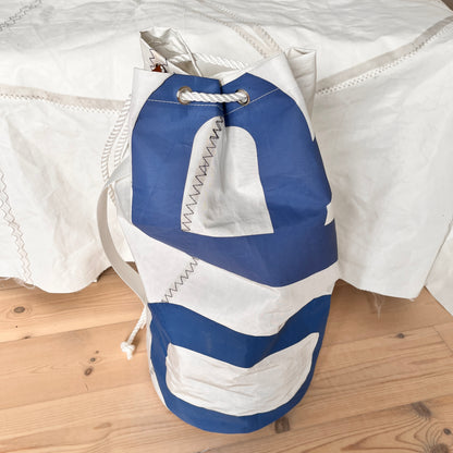 Skipssekk med bokstaver fra seilet