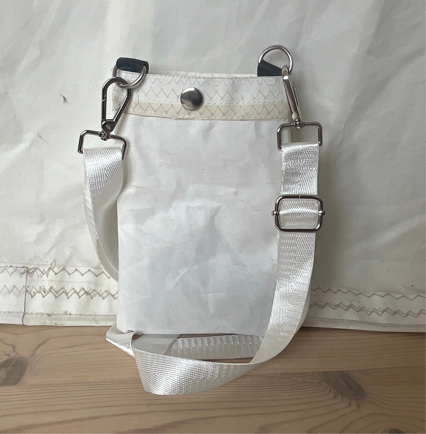 Crossbody, liten hvit