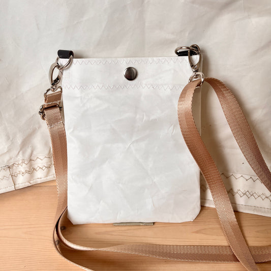 Crossbody, liten hvit