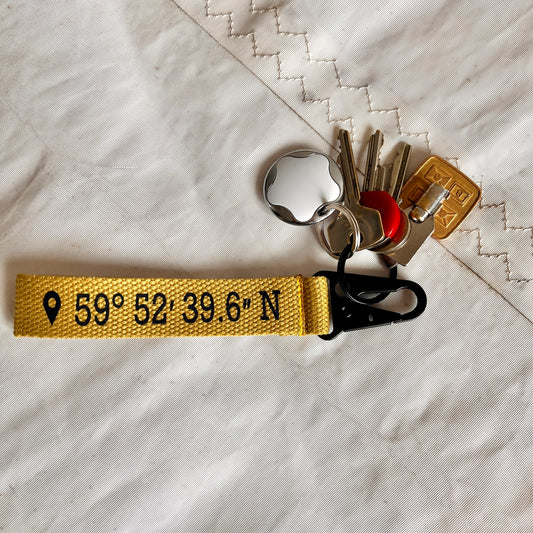 Nøkkelstropper med dine koordinater