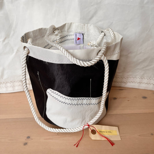 Ølbøtte sorte detaljer fra seilnummer