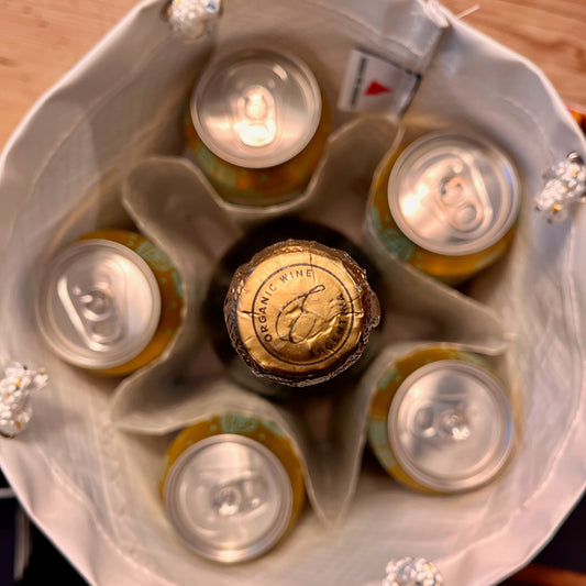 Ølbøtte med blått 2-tall