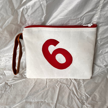 Stor clutch med 6-tall og  Elvström-logo fra seilet - Soon Skibshandleri
