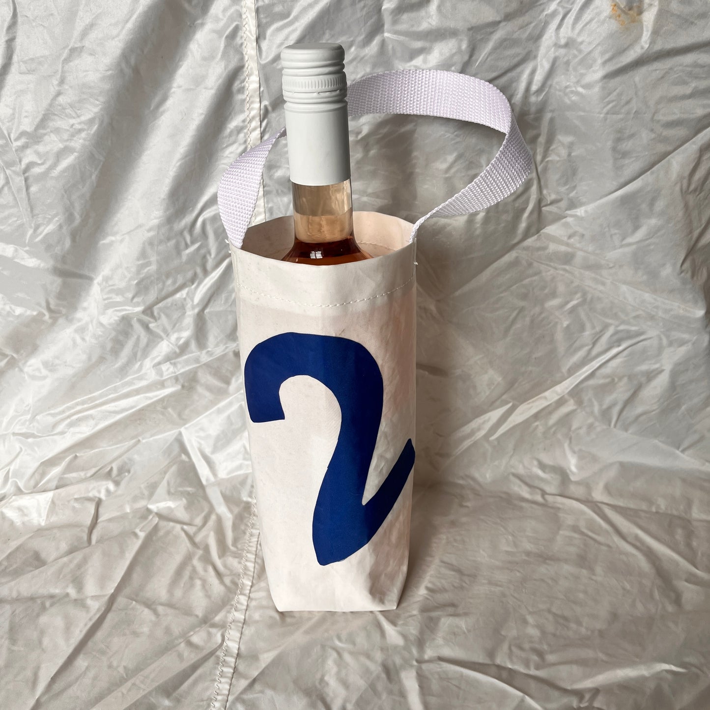 Flaske- /vinposer blå 2-tall