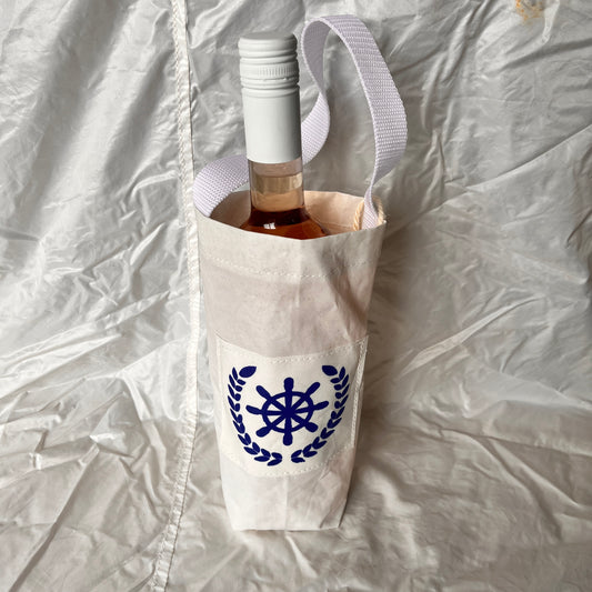 Flaske- /vinpose blått ratt