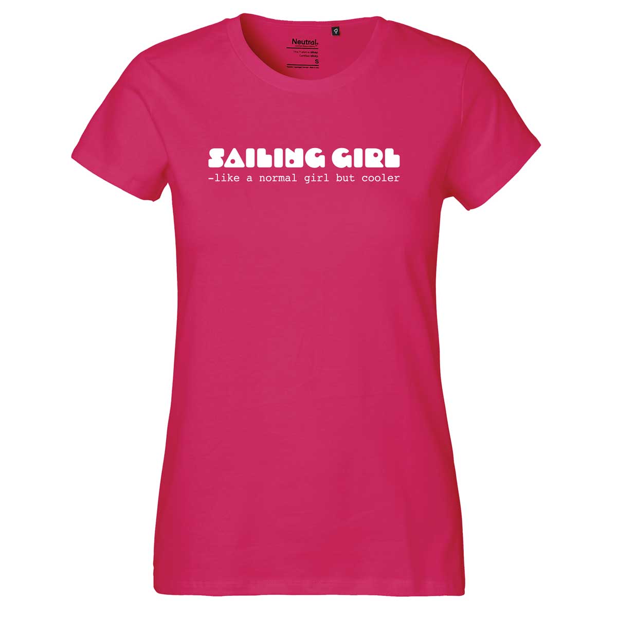 Sailing girl, rosa T-skjorte, damemodell