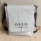 Postveske, skulderveske, bag med Oslo-koordinater